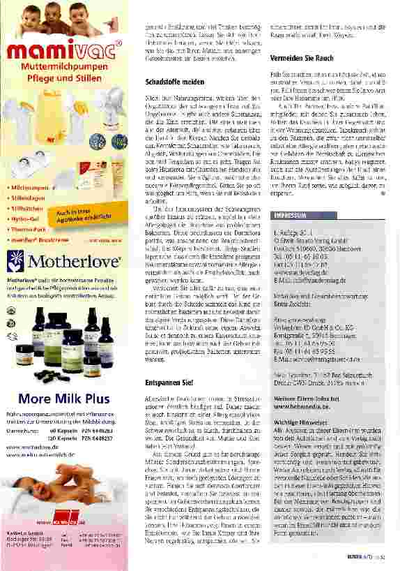 Vorschauseite 2: Prophylaxe in der Schwangerschaft