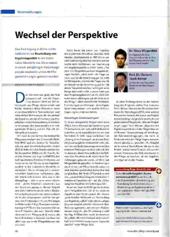 Vorschauseite 1: Wechsel der Perspektive