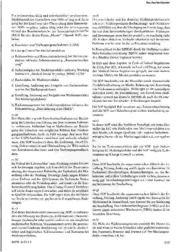 Vorschauseite 2: BAH: Acht SOPs für Medizinprodukte veröffentlicht