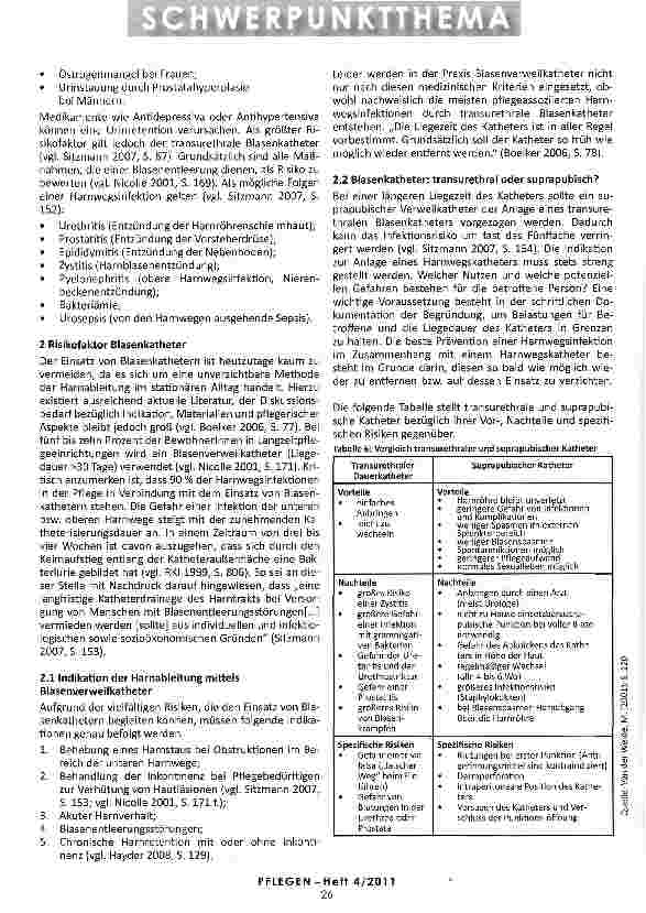 Vorschauseite 2: HARNWEGSINFEKTE Ursachen und Risiken in der Pflegepraxis