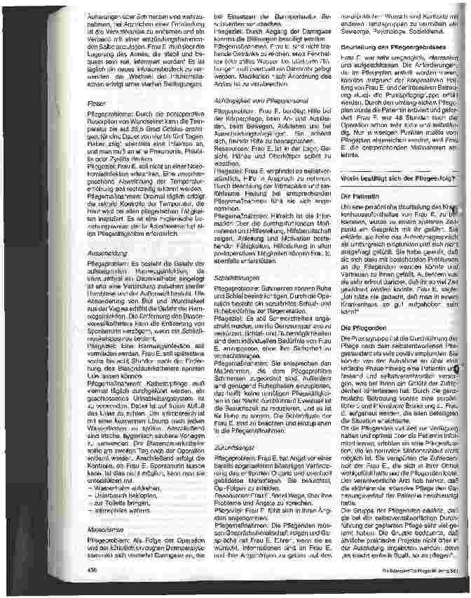 Vorschauseite 4: Braun-Preis für Krankenpflegeschulen 1990, Thema: Erreichbarkeit von Patientenzufriedenheit bei Durchführung standardisierter ...