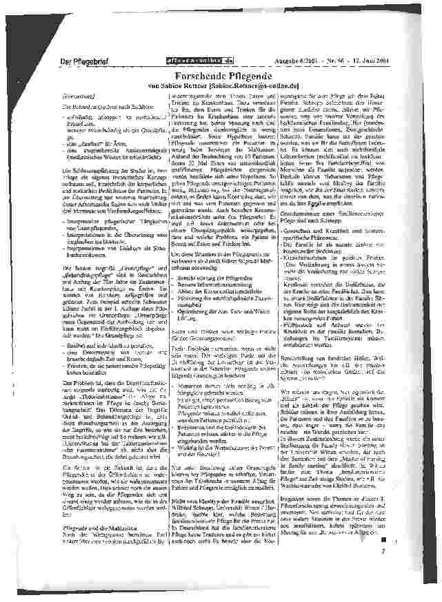 Vorschauseite 2: Forschende Pflegende