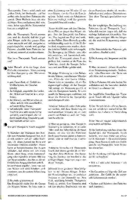 Vorschauseite 2: Therapeutic Touch
