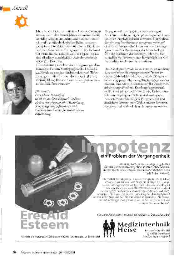 Vorschauseite 4: Stomaversorgung unter hyienischen Aspekten am Beispiel der Uretero-Cutaneostomie