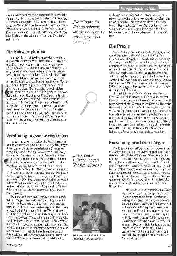 Vorschauseite 2: Wenn Forschung Teil der Pflege wird