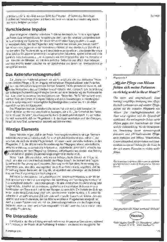Vorschauseite 4: Wenn Forschung Teil der Pflege wird