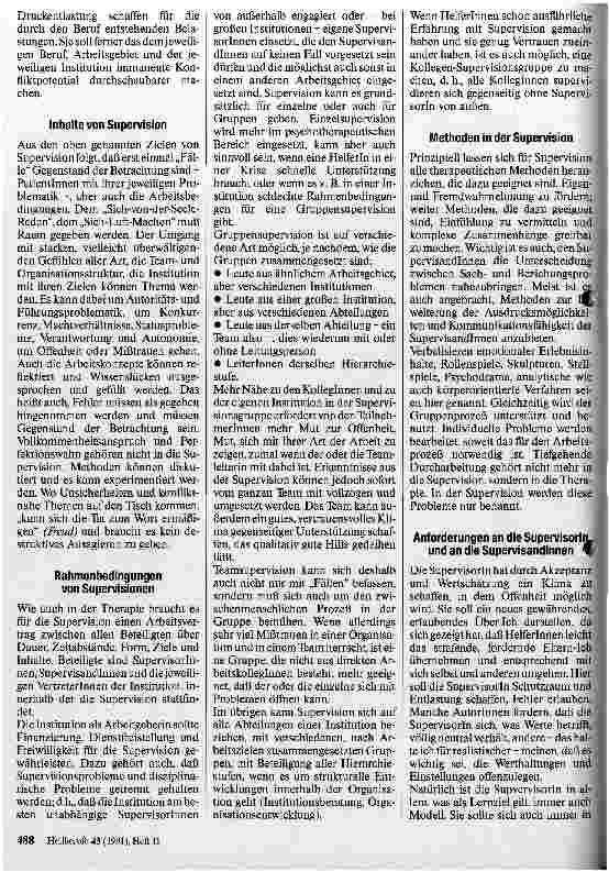 Vorschauseite 2: Supervision - Hilfe zum Leben, Hilfe zum Arbeiten