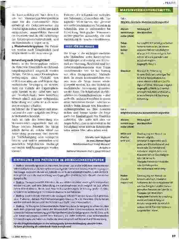 Vorschauseite 2: Aktuelle Aspekte der Kataststrophenmedizin Notfall-Training, 9. Teil