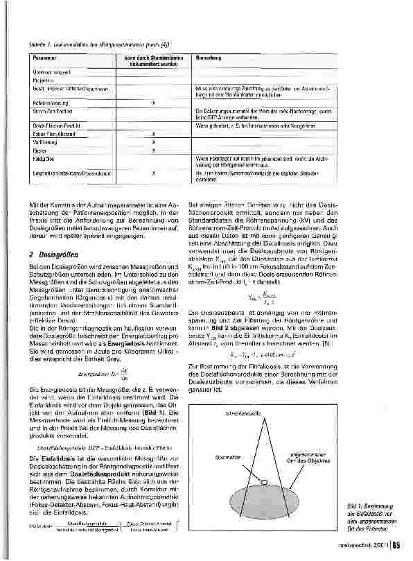Vorschauseite 2: Abschätzung der Strahlenexposition in der Röntgendiagnostik