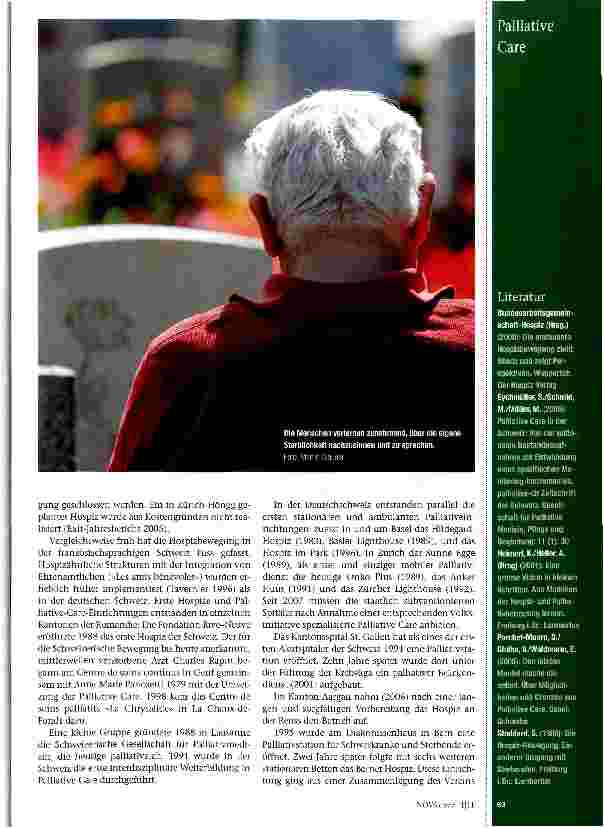 Vorschauseite 2: Die Hospizbewegung in der Schweiz