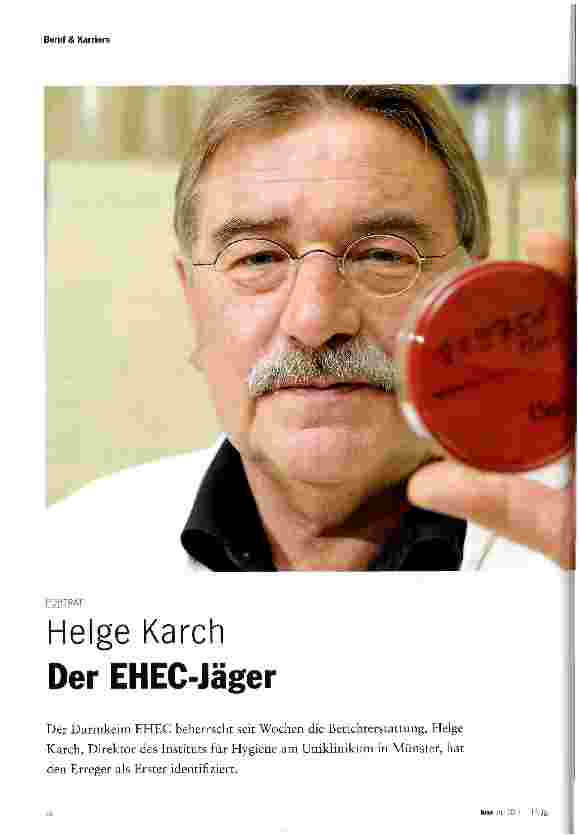 Vorschauseite 1: Helge Karch Der EHEC-Jäger