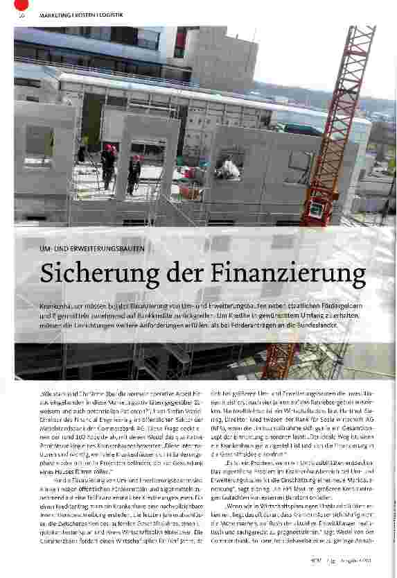 Vorschauseite 1: UM-UND ERWEITERUNGSBAUTENSicherung der Finanzierung