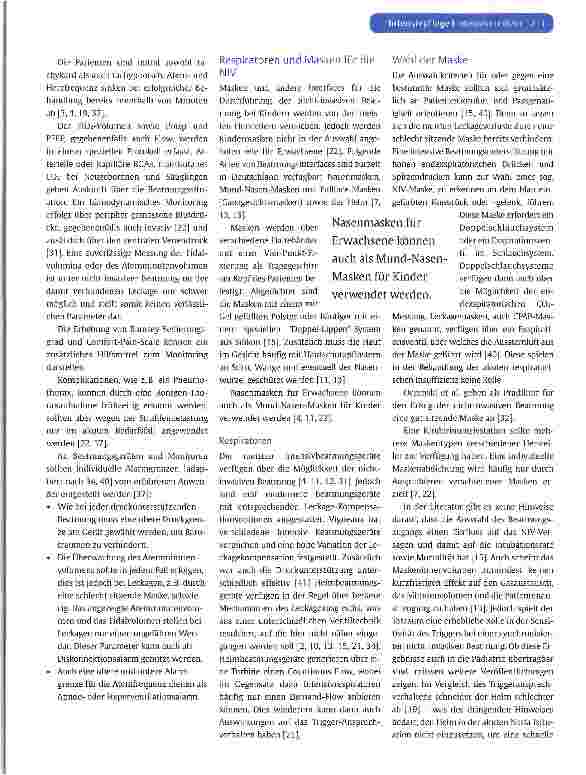 Vorschauseite 4: Nicht-invasive Beatmung (NIV) von Kindern und Jugendlichen auf einer interdisziplinären Kinderintensivstation