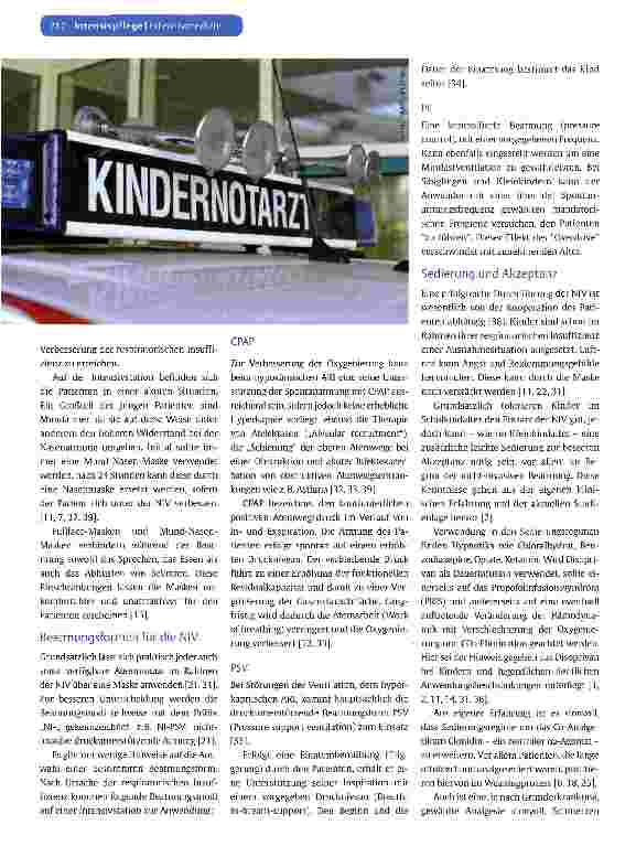 Vorschauseite 5: Nicht-invasive Beatmung (NIV) von Kindern und Jugendlichen auf einer interdisziplinären Kinderintensivstation