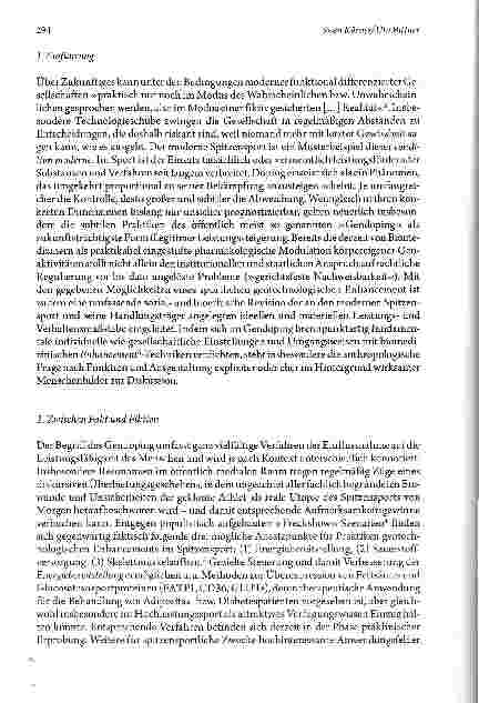Vorschauseite 2: Gendoping im Spitzensport -Zeichen eines neuen Menschenbildes?