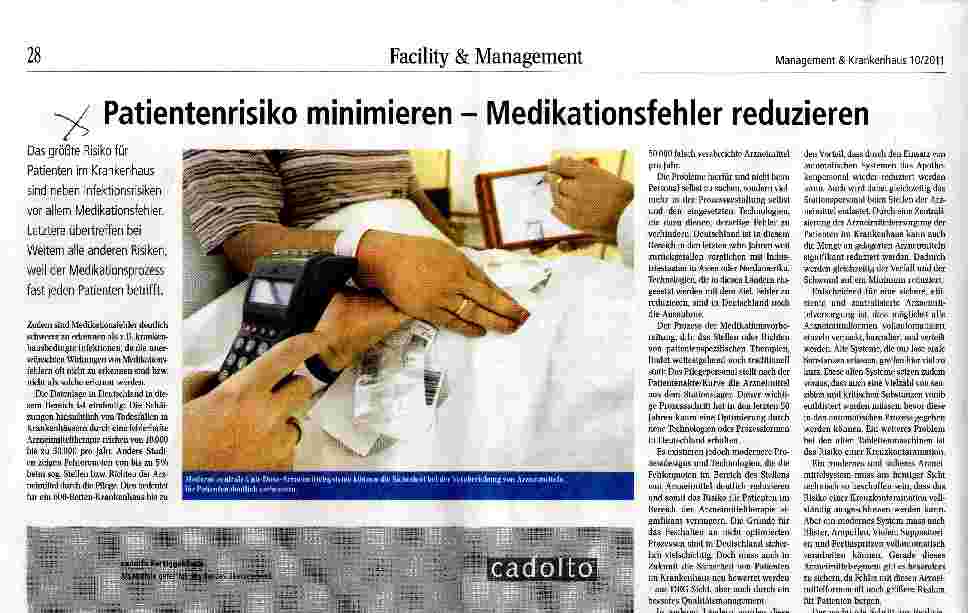 Vorschauseite 1: Patientenrisiko minimieren - Medikationsfehler reduzieren
