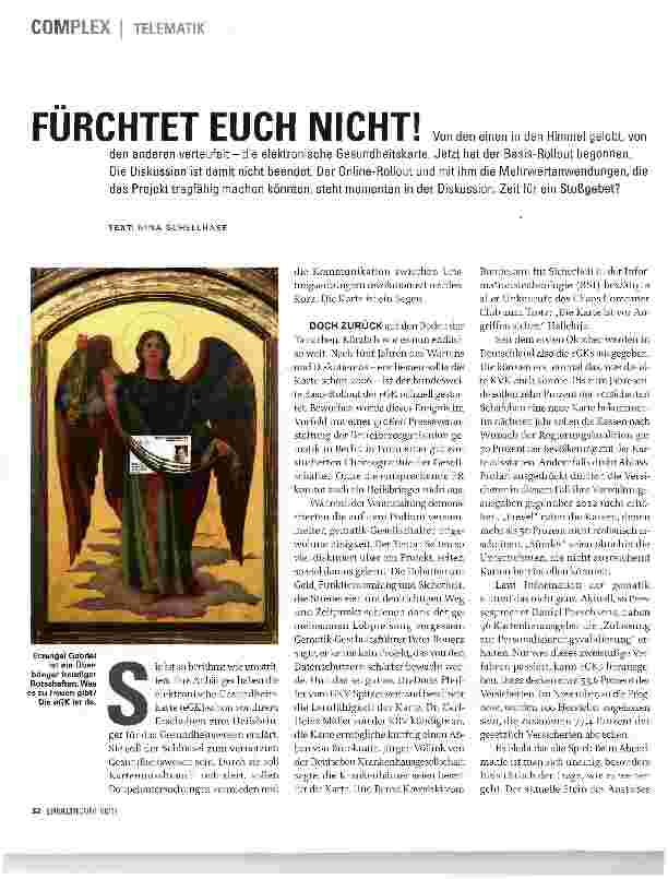 Vorschauseite 1: FÜRCHTET EUCH NICHT!