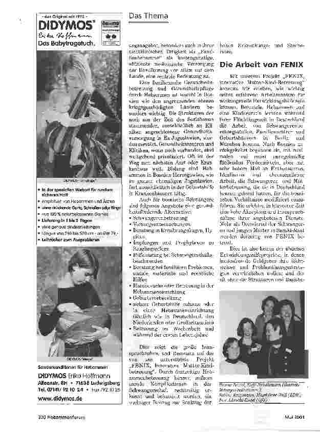 Vorschauseite 3: ERSTER BOSNISCHER HEBAMMENKONGRESSHILFE ZUR SELBSTHILFE