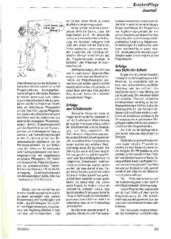Vorschauseite 3: Lerninseln - Chance für die Pflegeausbildung Brücken zwischen Therorie und Praxis - Aufbruch zu neuen Ausbildungsufern