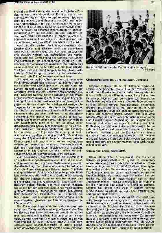 Vorschauseite 4: 6. Deutscher Krankenhaustag vom 11. bis 14. Mai 1971 in Stuttgart