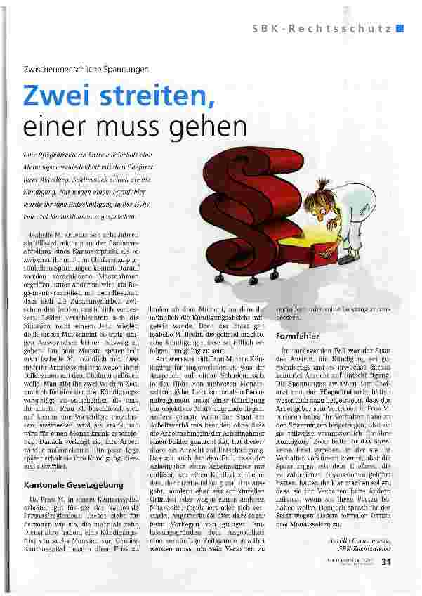 Vorschauseite 1: Zwei streiten, einer muss gehen