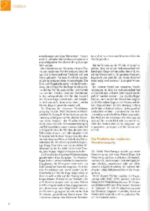 Vorschauseite 2: WUNDHEILUNG UND WUNDMANACEMENTWundmanagement in Einrichtungen des Gesundheitswesens