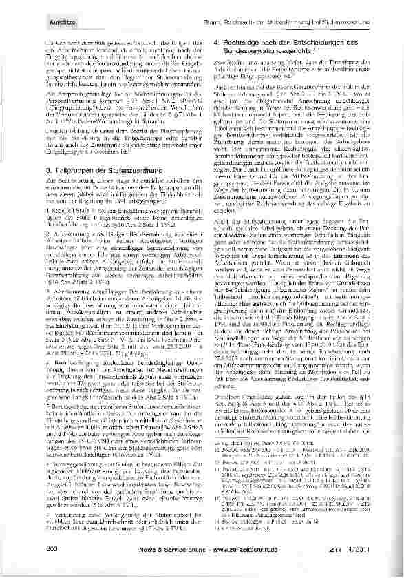 Vorschauseite 2: Reichweite der Mitbestimmung bei Stufenzuordnung