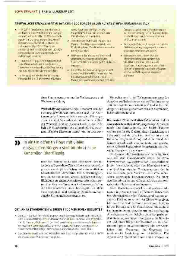 Vorschauseite 3: So viele Ehrenamtliche wie Hauptberufliche