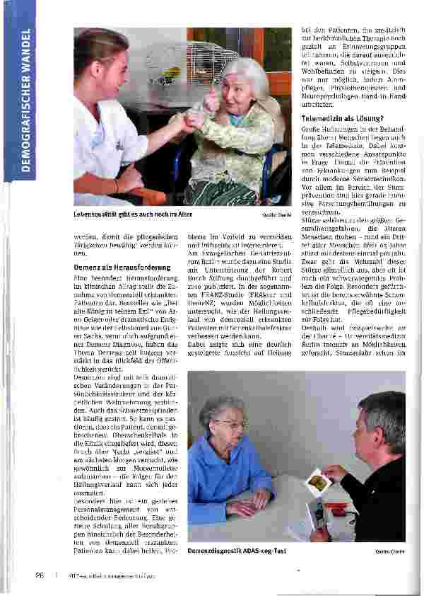 Vorschauseite 3: Alternde Patienten, alternde Belegschaft