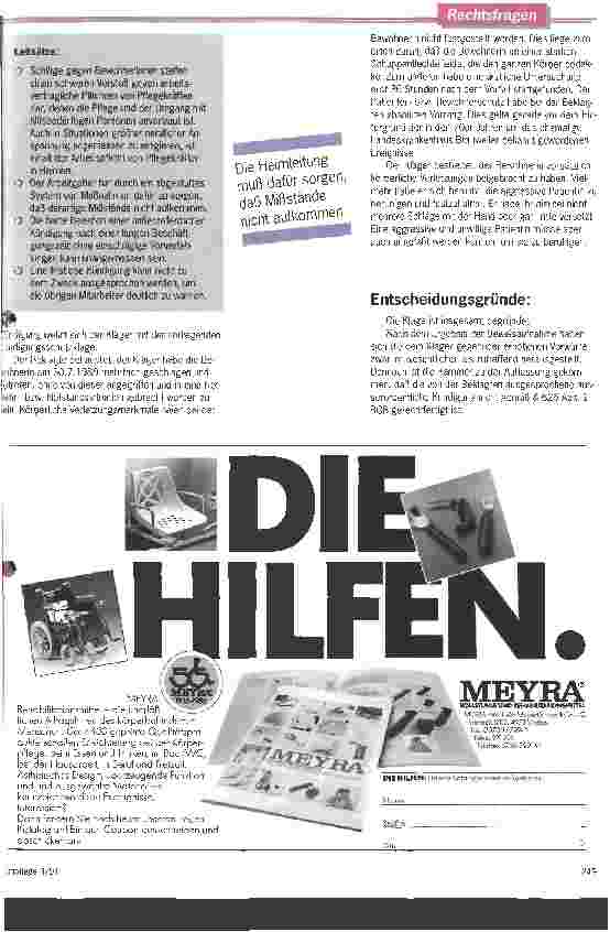 Vorschauseite 2: Schläge gegen HeimbewohnerInnen - Kündigungsgrund?
