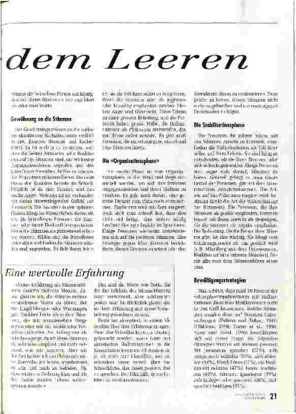 Vorschauseite 2: Stimmen aus dem Leeren