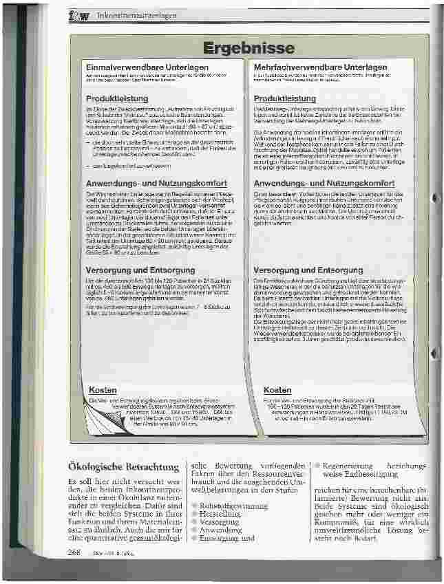 Vorschauseite 3: Inkontinenzunterlagen: Vergleich von einmalzu mehrfachverwendbaren Systemen
