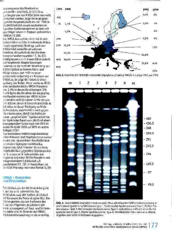 Vorschauseite 3: Methicillin-resistener Staphylococcus aureus (MRSA) Epidemiologie, Detektion und Prävention