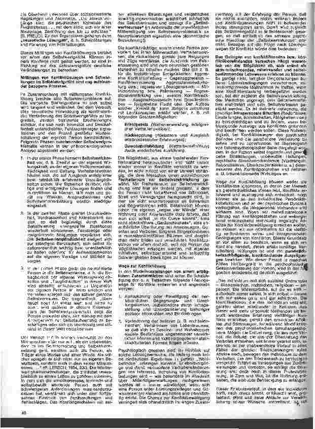 Vorschauseite 2: Bedürfnisse, Konflikte, Reaktionen 12. Folge: Lösung von Konflikten (Schluß)