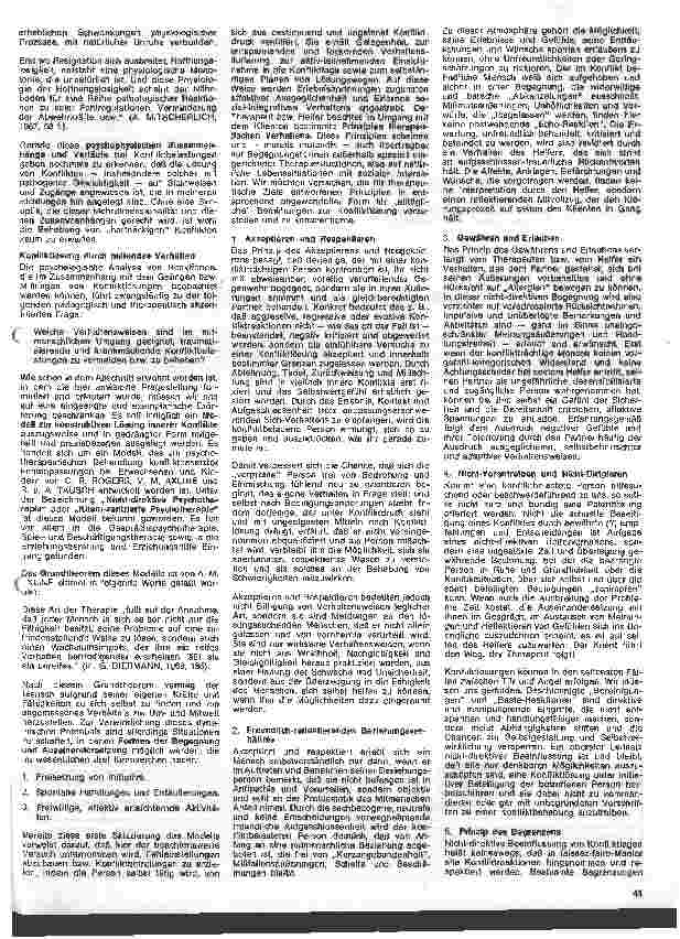 Vorschauseite 3: Bedürfnisse, Konflikte, Reaktionen 12. Folge: Lösung von Konflikten (Schluß)