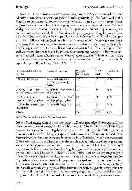Vorschauseite 4: Versorgung und Hilfe bei Demenz -Bekanntheit von Entlastungsangeboten für Angehörige und Versorgungswünsche