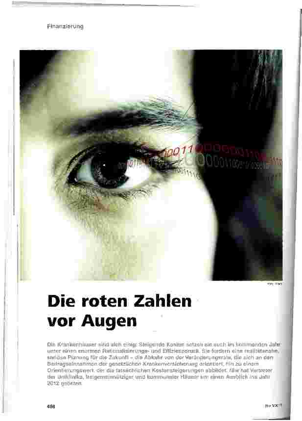 Vorschauseite 1: Die roten Zahlen vor Augen