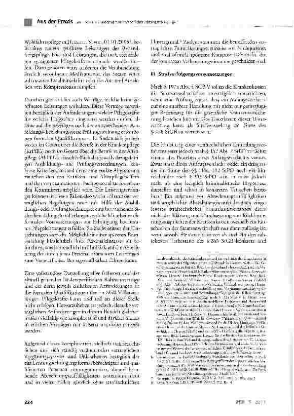Vorschauseite 2: Abrechnungsbetrug trotz tatsächlicher Leistungserbringung? Die streng formale Betrachtungsweise des Sozialversicherungsrechts im Betrugsstrafrecht