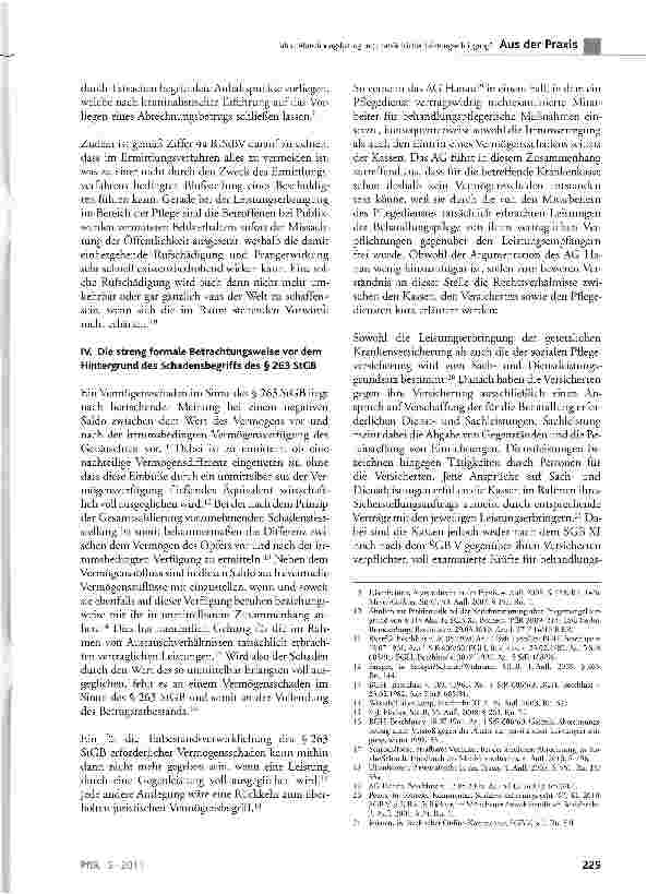 Vorschauseite 3: Abrechnungsbetrug trotz tatsächlicher Leistungserbringung? Die streng formale Betrachtungsweise des Sozialversicherungsrechts im Betrugsstrafrecht