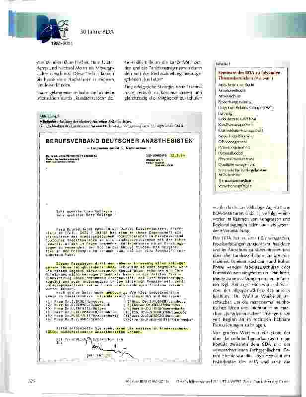 Vorschauseite 4: Qualität in der Anästhesiologie -eine verbandshistorische Rückbetrachtung