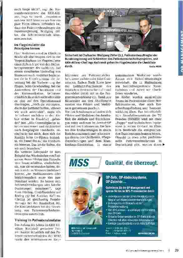 Vorschauseite 2: Neue Sicherheitsstrategie für den OP