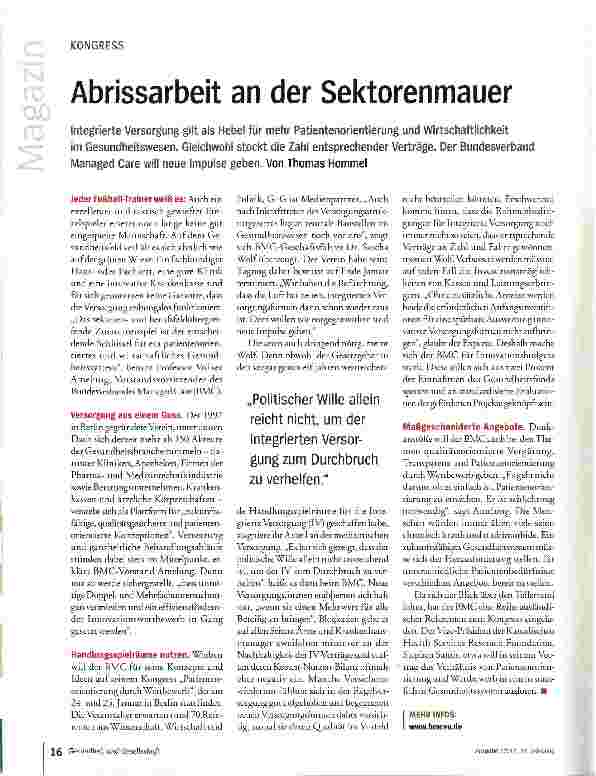 Vorschauseite 1: Abrissarbeit an der Sektorenmauer