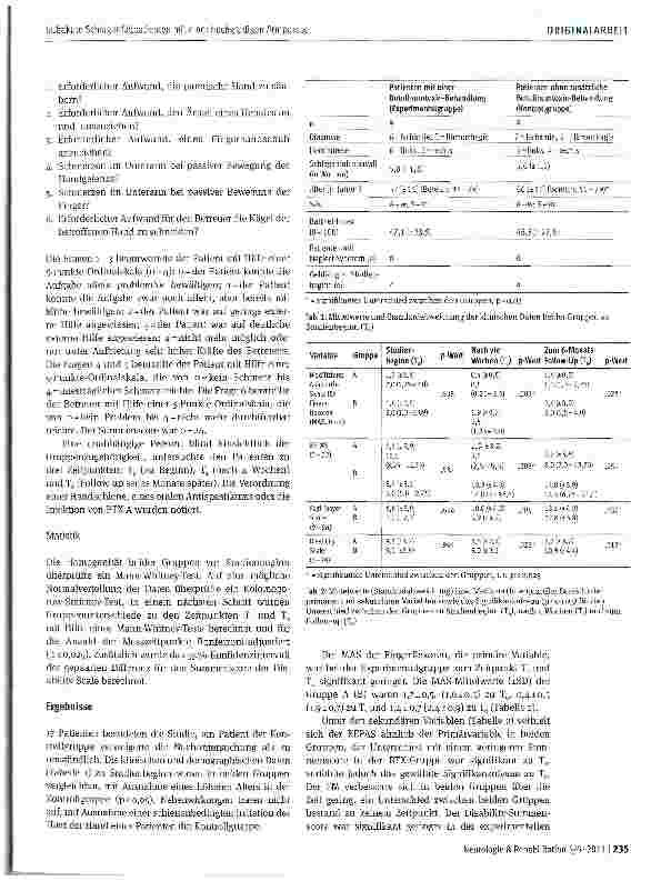 Vorschauseite 3: Subakute Schlaganfallpatienten mit einer hochgradigen Armparese: Die frühe Injektion von Botulinumtoxin Averhindert möglicherweise die Entwicklung einer schweren Fingerbeugespasti…