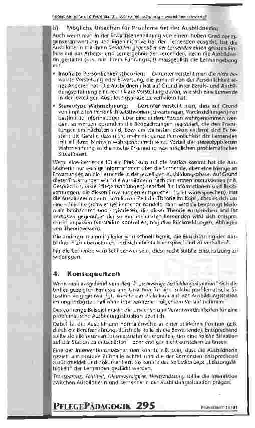 Vorschauseite 5: Wer ist hier schwierig - was ist hier schwierig? Zum Umgang mit schwierigen Ausbildungssituationen auf den Pflegestationen