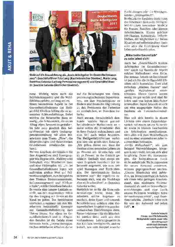 Vorschauseite 3: „In lebenswerte Arbeitsplätze investieren