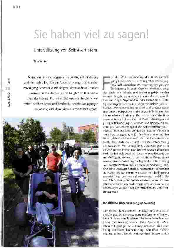 Vorschauseite 1: Sie haben viel zu sagen!