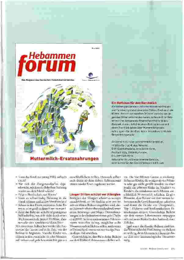 Vorschauseite 2: Einführung von Beikost