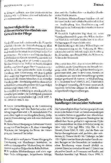 Vorschauseite 2: Gewalt in der Pflege