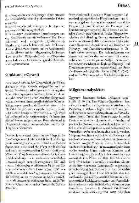 Vorschauseite 4: Gewalt in der Pflege