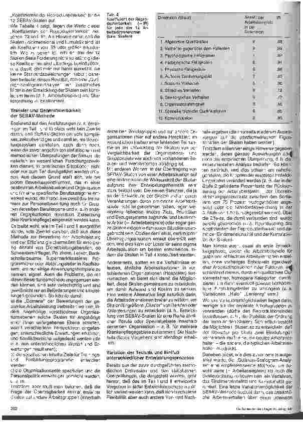 Vorschauseite 6: Methodische Beiträge zum Prozeß der Personalbewertung in Krankenhaus-Organisationen Teil III (Schluß)
